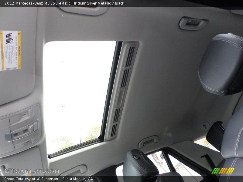 Iridium Silver Metallic / Black 2012 Mercedes-Benz ML 350 4Matic