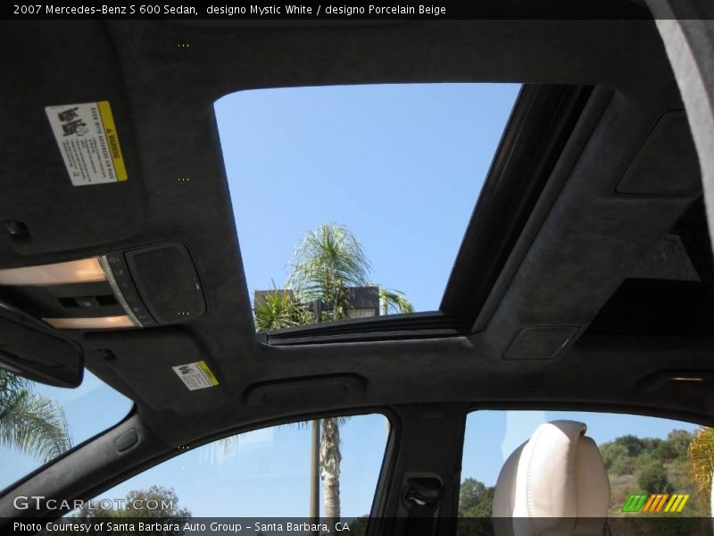 designo Mystic White / designo Porcelain Beige 2007 Mercedes-Benz S 600 Sedan