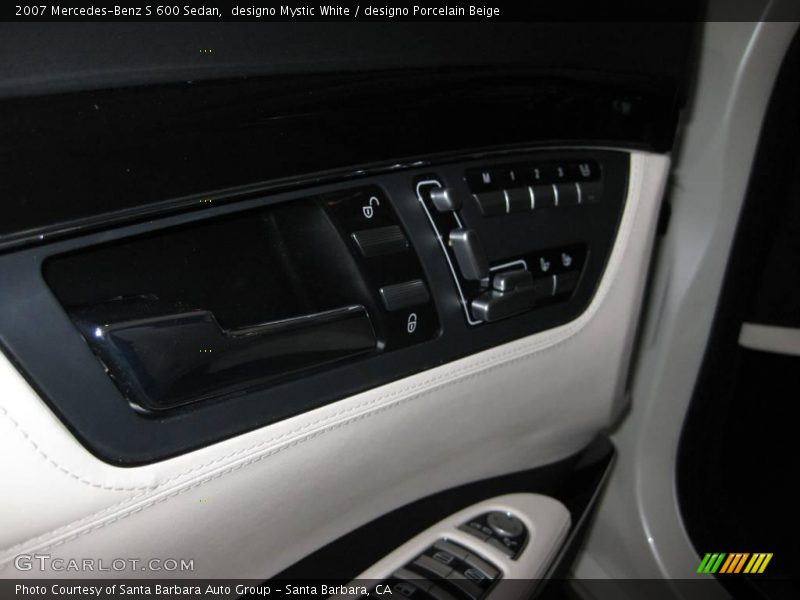 designo Mystic White / designo Porcelain Beige 2007 Mercedes-Benz S 600 Sedan