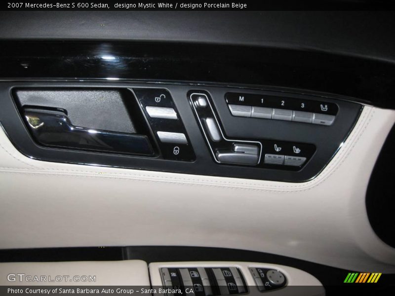 designo Mystic White / designo Porcelain Beige 2007 Mercedes-Benz S 600 Sedan