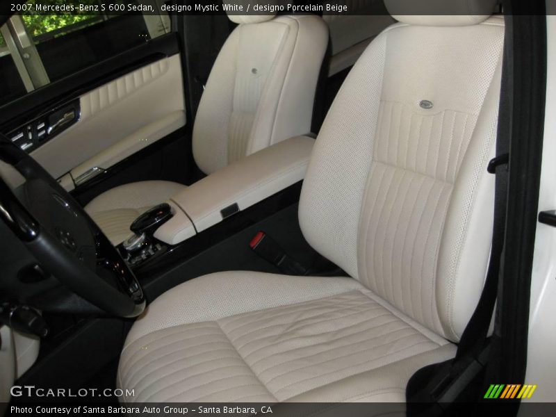 designo Mystic White / designo Porcelain Beige 2007 Mercedes-Benz S 600 Sedan