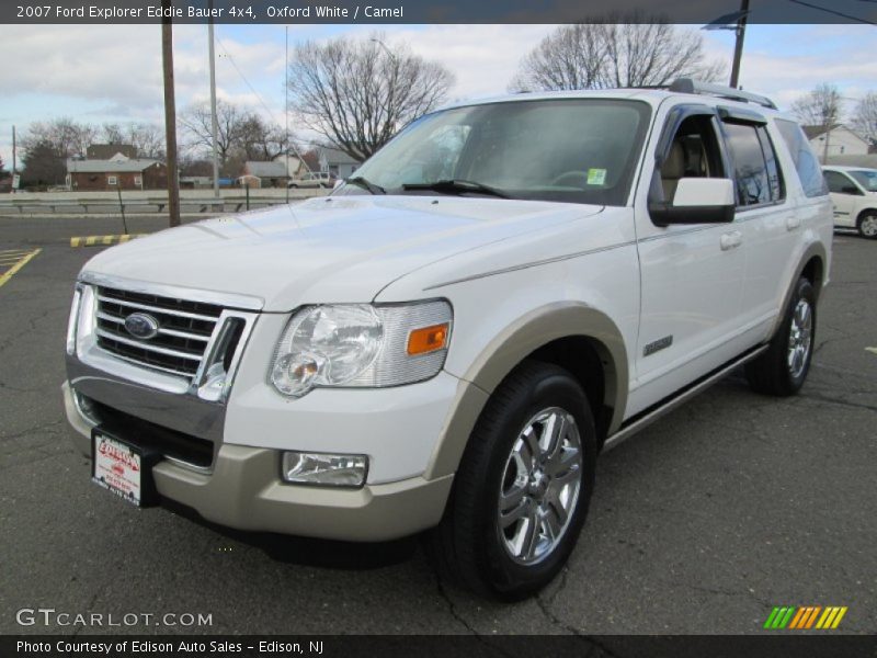 Oxford White / Camel 2007 Ford Explorer Eddie Bauer 4x4