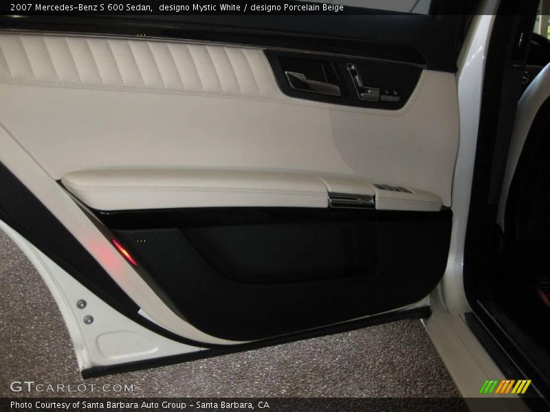 designo Mystic White / designo Porcelain Beige 2007 Mercedes-Benz S 600 Sedan