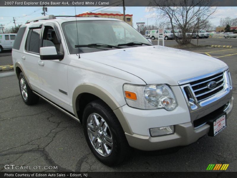 Oxford White / Camel 2007 Ford Explorer Eddie Bauer 4x4