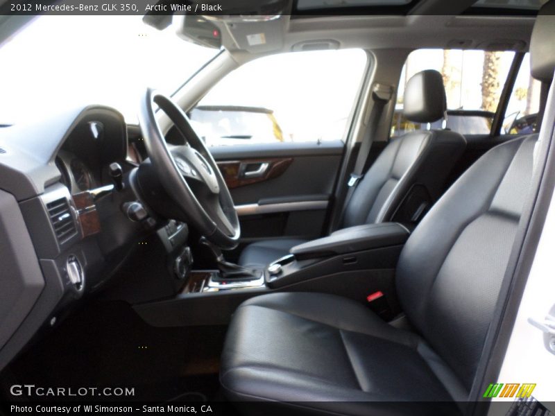 Arctic White / Black 2012 Mercedes-Benz GLK 350