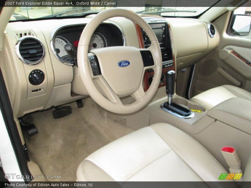 Oxford White / Camel 2007 Ford Explorer Eddie Bauer 4x4