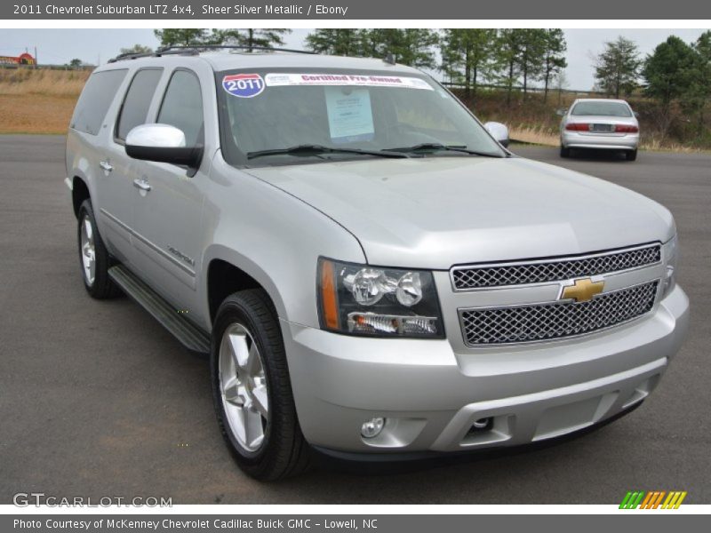 Sheer Silver Metallic / Ebony 2011 Chevrolet Suburban LTZ 4x4
