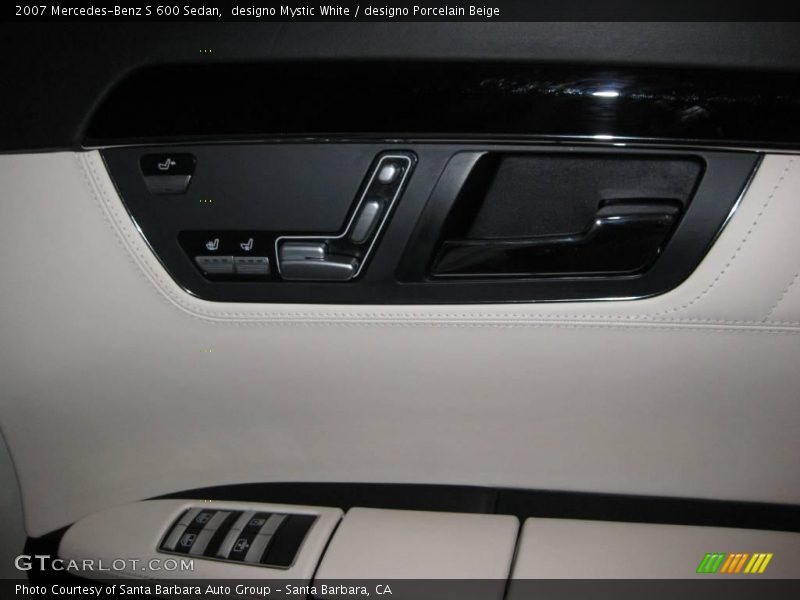 designo Mystic White / designo Porcelain Beige 2007 Mercedes-Benz S 600 Sedan
