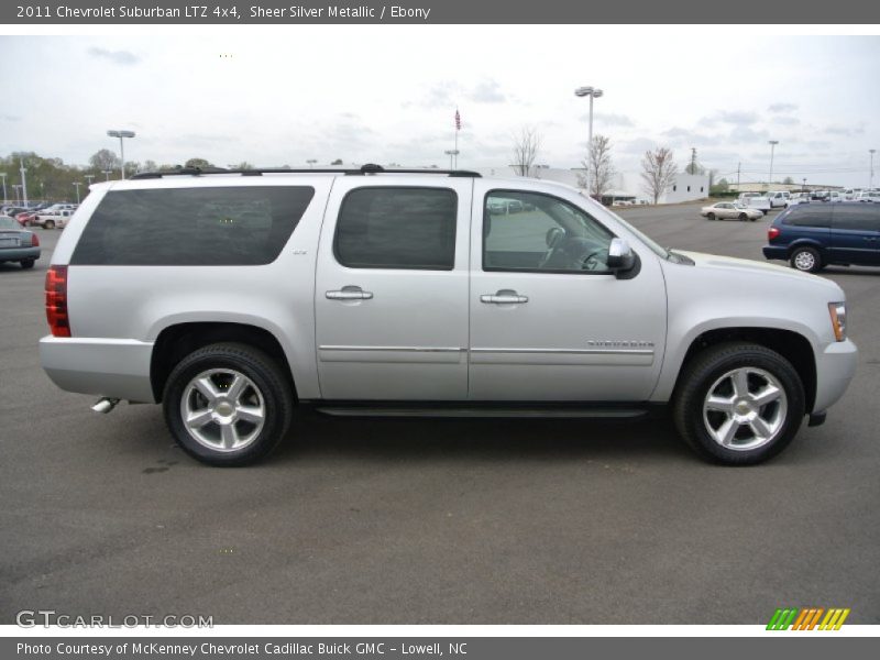 Sheer Silver Metallic / Ebony 2011 Chevrolet Suburban LTZ 4x4