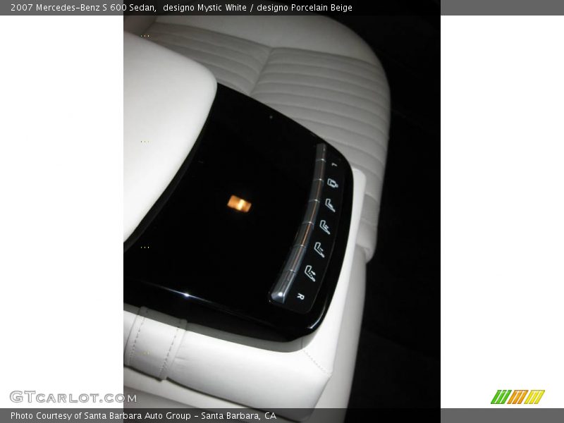 designo Mystic White / designo Porcelain Beige 2007 Mercedes-Benz S 600 Sedan
