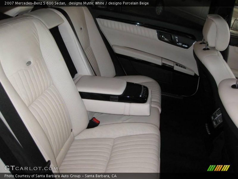 designo Mystic White / designo Porcelain Beige 2007 Mercedes-Benz S 600 Sedan