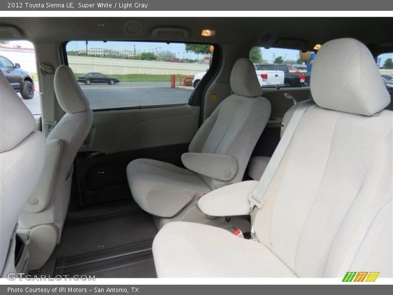 Super White / Light Gray 2012 Toyota Sienna LE