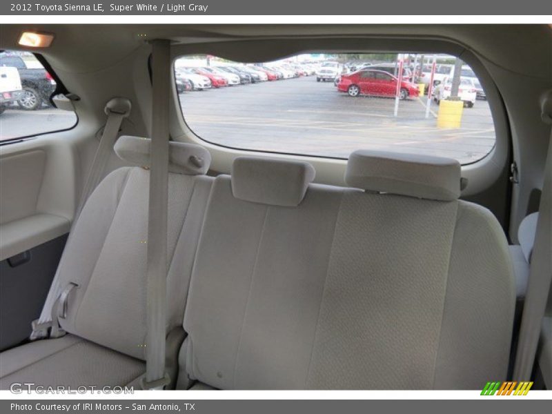 Super White / Light Gray 2012 Toyota Sienna LE