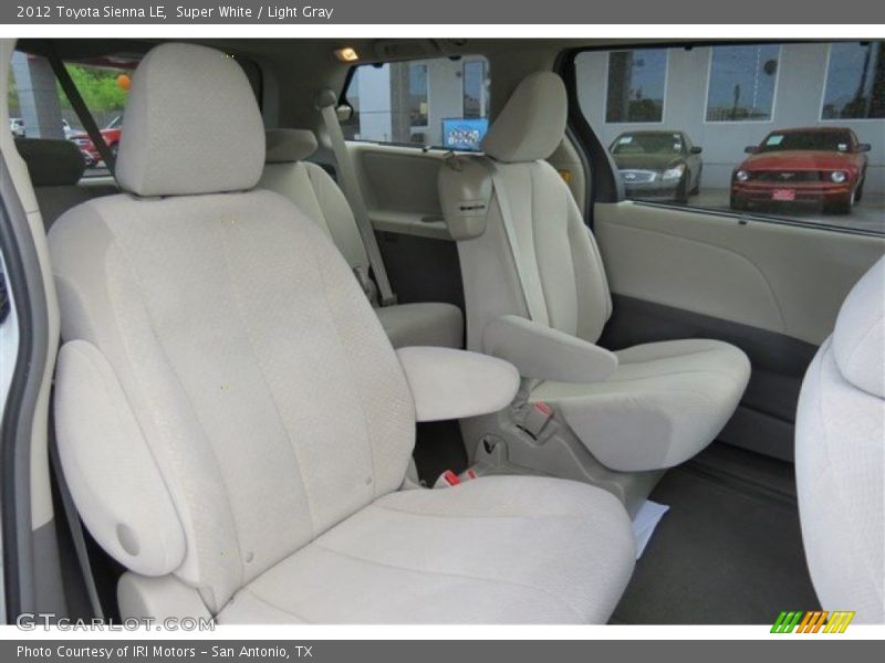 Super White / Light Gray 2012 Toyota Sienna LE