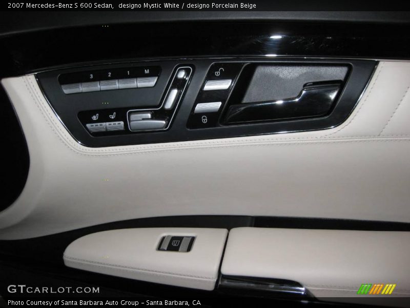 designo Mystic White / designo Porcelain Beige 2007 Mercedes-Benz S 600 Sedan