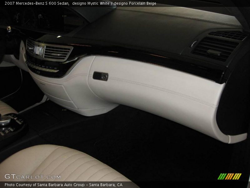 designo Mystic White / designo Porcelain Beige 2007 Mercedes-Benz S 600 Sedan