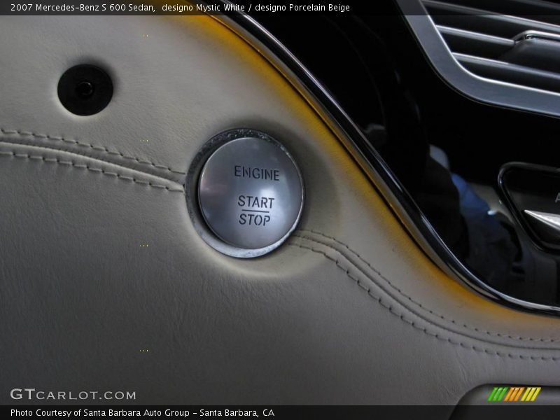 designo Mystic White / designo Porcelain Beige 2007 Mercedes-Benz S 600 Sedan