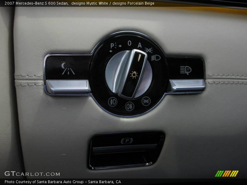 designo Mystic White / designo Porcelain Beige 2007 Mercedes-Benz S 600 Sedan