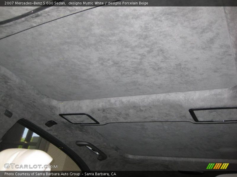 designo Mystic White / designo Porcelain Beige 2007 Mercedes-Benz S 600 Sedan