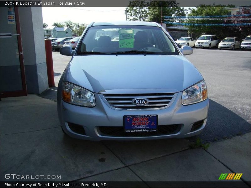 Ice Blue / Gray 2007 Kia Spectra EX Sedan