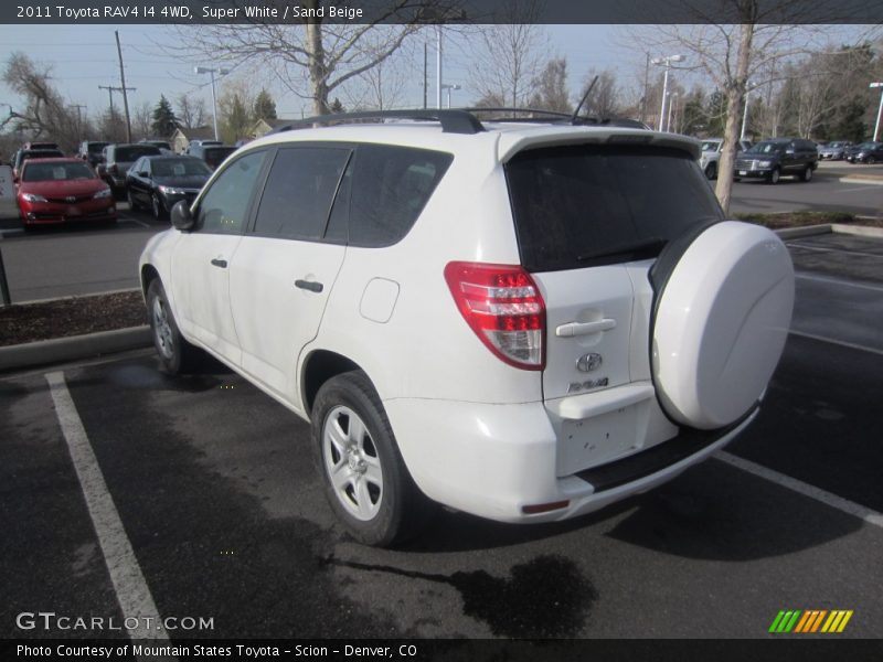 Super White / Sand Beige 2011 Toyota RAV4 I4 4WD