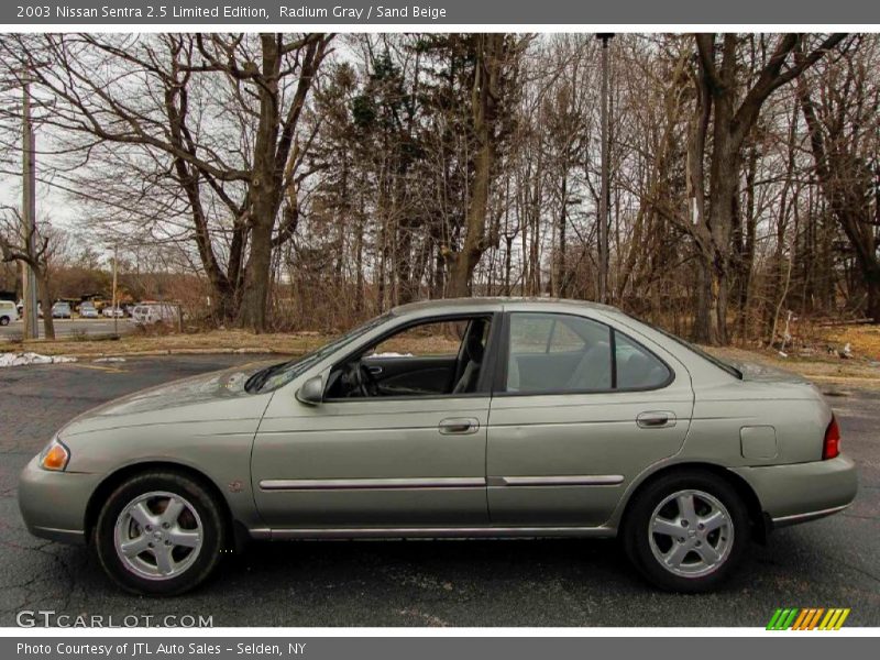 Radium Gray / Sand Beige 2003 Nissan Sentra 2.5 Limited Edition
