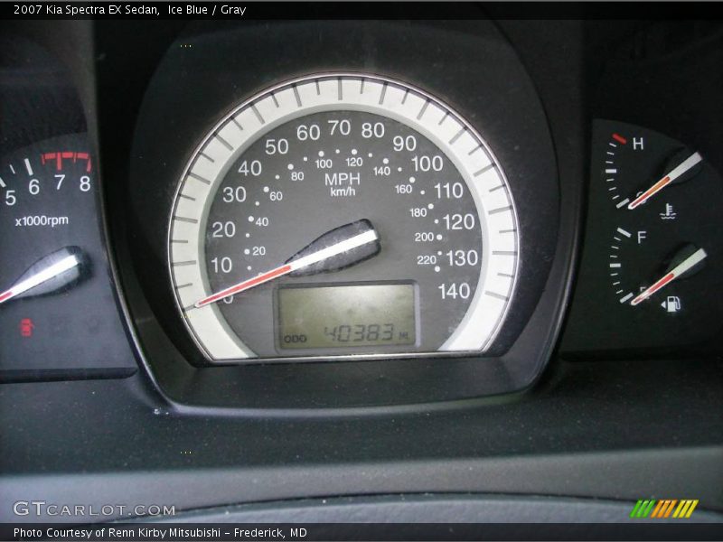 Ice Blue / Gray 2007 Kia Spectra EX Sedan