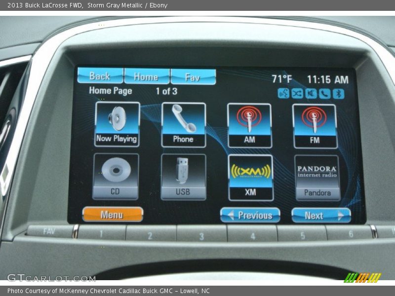 Storm Gray Metallic / Ebony 2013 Buick LaCrosse FWD