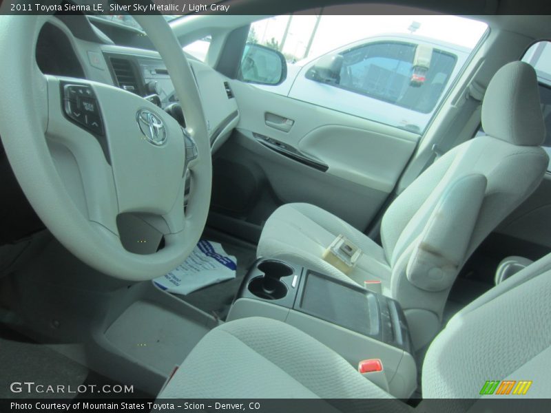Silver Sky Metallic / Light Gray 2011 Toyota Sienna LE