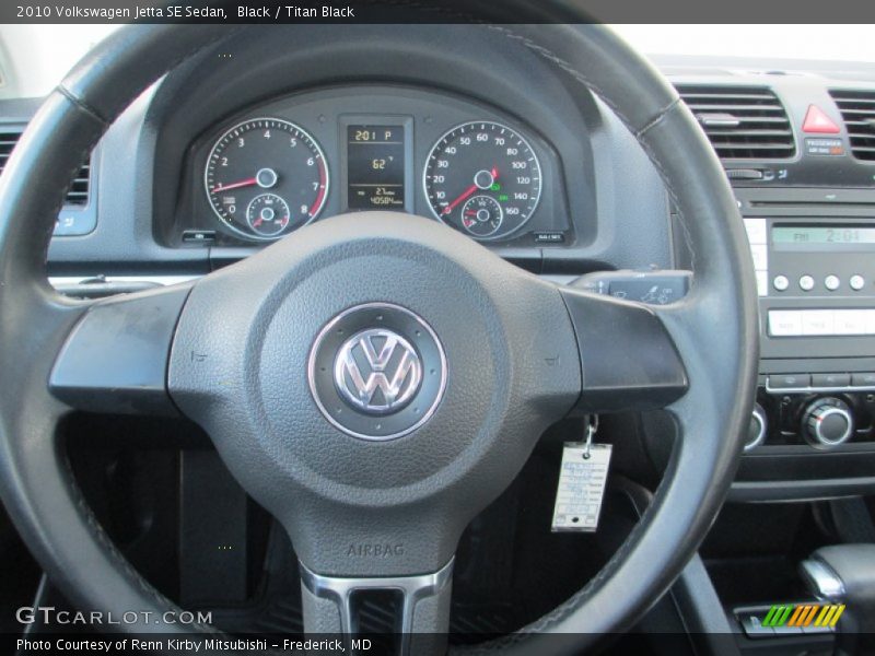 Black / Titan Black 2010 Volkswagen Jetta SE Sedan