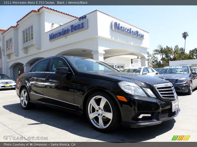 Black / Almond/Black 2011 Mercedes-Benz E 350 Sedan