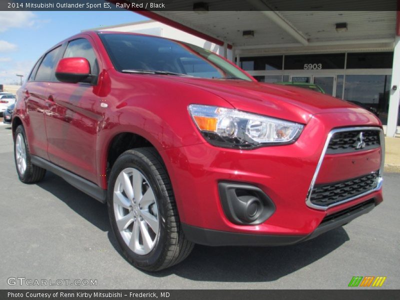 Rally Red / Black 2014 Mitsubishi Outlander Sport ES