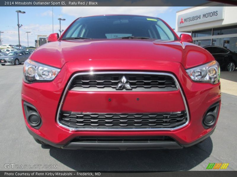 Rally Red / Black 2014 Mitsubishi Outlander Sport ES