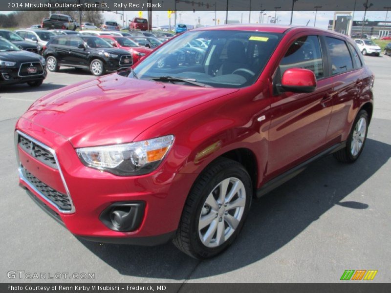 Rally Red / Black 2014 Mitsubishi Outlander Sport ES