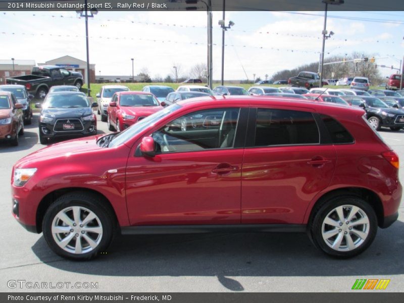 Rally Red / Black 2014 Mitsubishi Outlander Sport ES