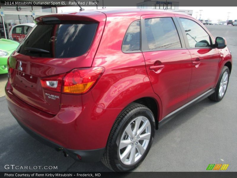 Rally Red / Black 2014 Mitsubishi Outlander Sport ES