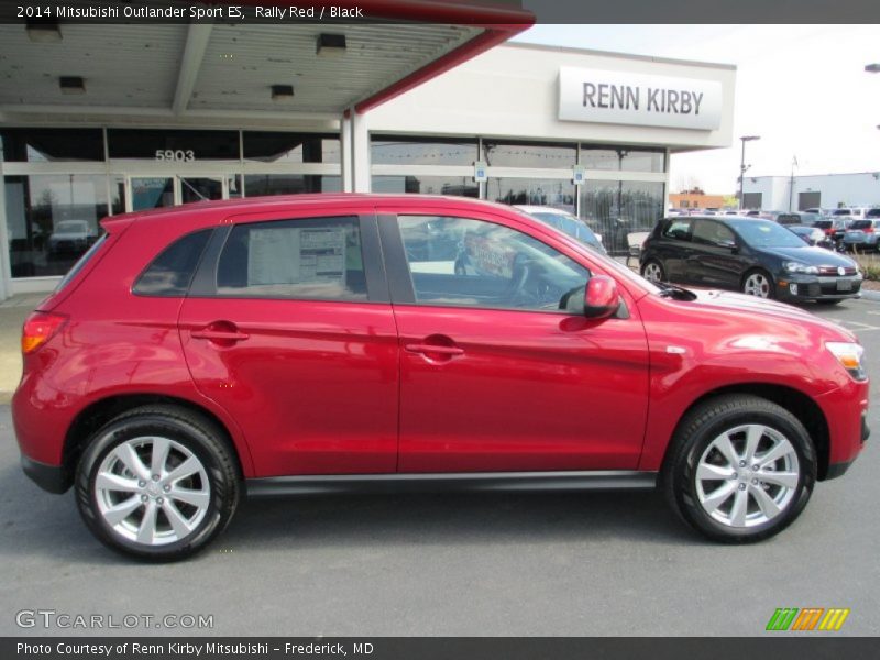 Rally Red / Black 2014 Mitsubishi Outlander Sport ES