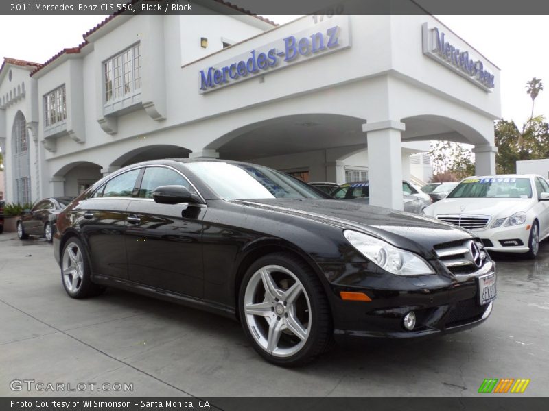 Black / Black 2011 Mercedes-Benz CLS 550