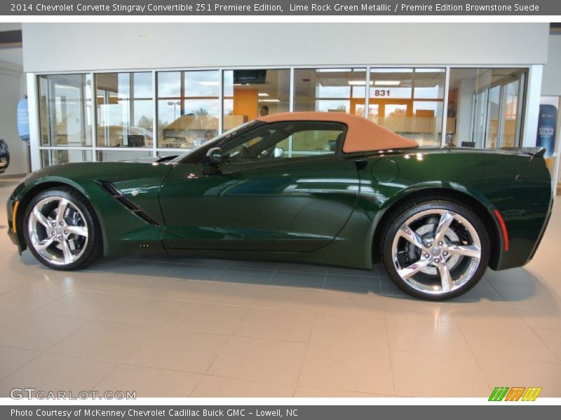  2014 Corvette Stingray Convertible Z51 Premiere Edition Lime Rock Green Metallic