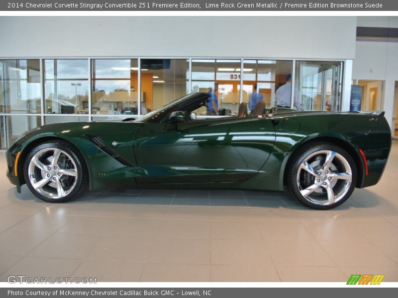  2014 Corvette Stingray Convertible Z51 Premiere Edition Lime Rock Green Metallic