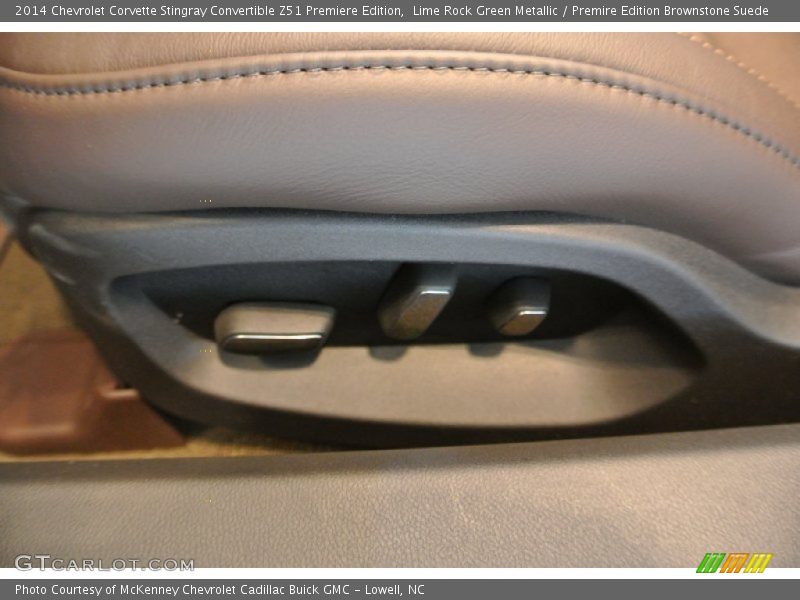 Lime Rock Green Metallic / Premire Edition Brownstone Suede 2014 Chevrolet Corvette Stingray Convertible Z51 Premiere Edition