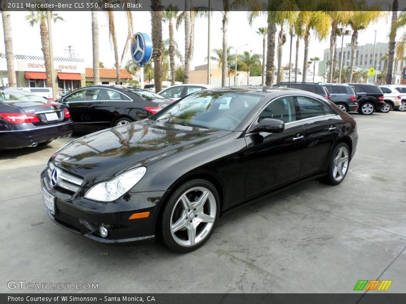 Black / Black 2011 Mercedes-Benz CLS 550