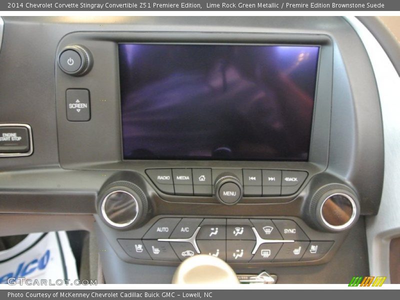 Controls of 2014 Corvette Stingray Convertible Z51 Premiere Edition