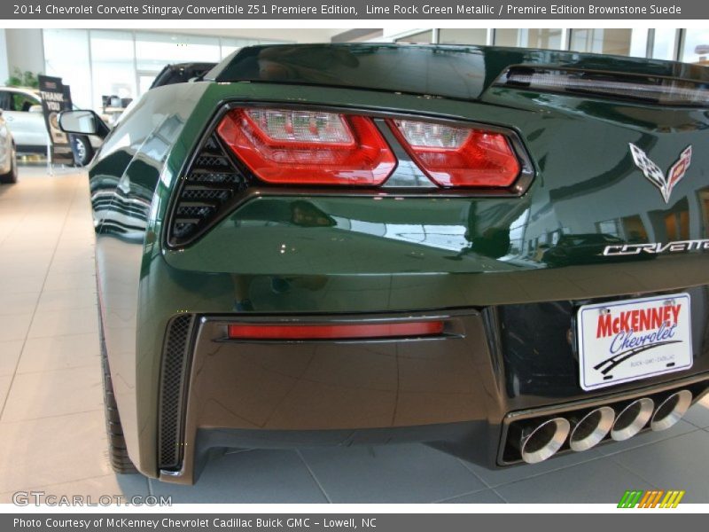Lime Rock Green Metallic / Premire Edition Brownstone Suede 2014 Chevrolet Corvette Stingray Convertible Z51 Premiere Edition