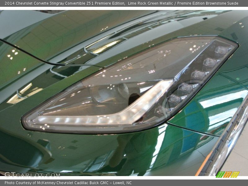 Lime Rock Green Metallic / Premire Edition Brownstone Suede 2014 Chevrolet Corvette Stingray Convertible Z51 Premiere Edition