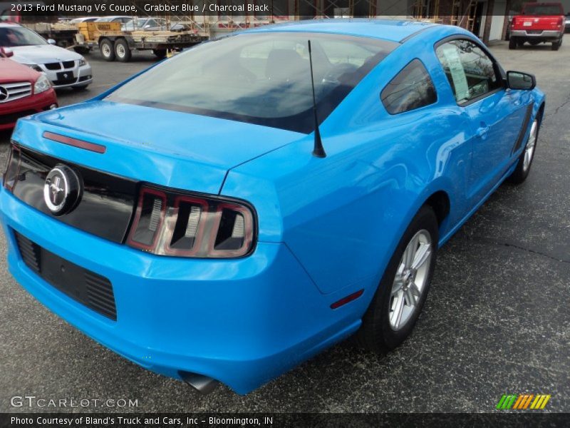 Grabber Blue / Charcoal Black 2013 Ford Mustang V6 Coupe