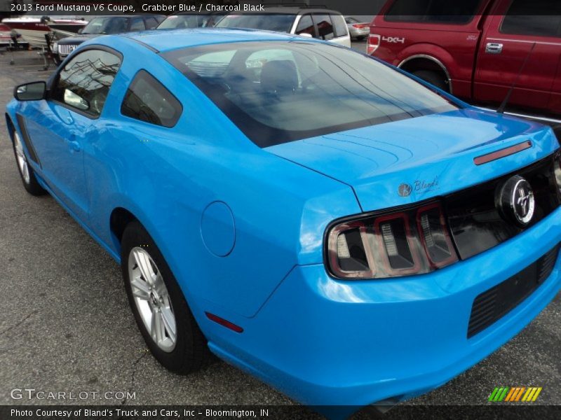 Grabber Blue / Charcoal Black 2013 Ford Mustang V6 Coupe