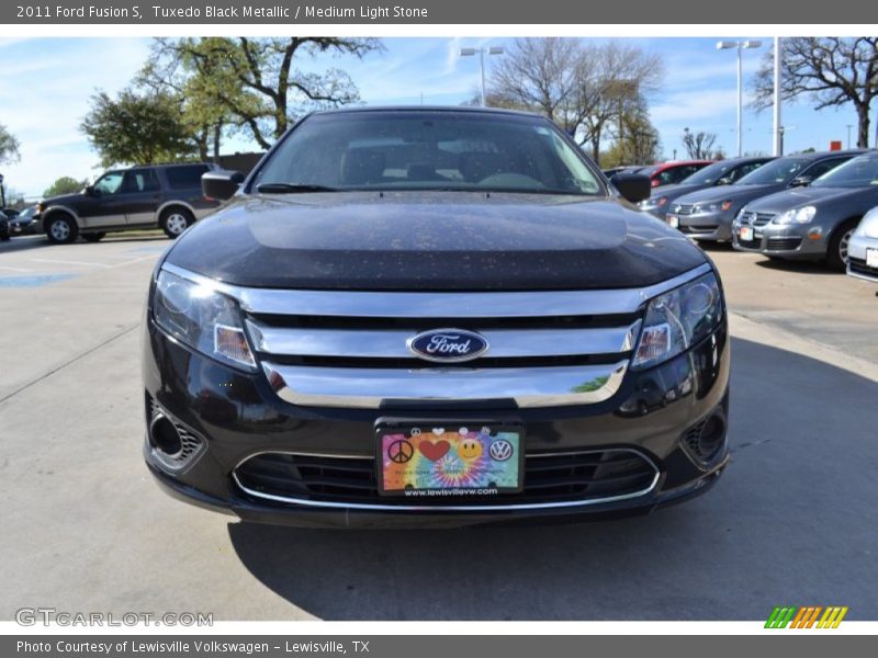 Tuxedo Black Metallic / Medium Light Stone 2011 Ford Fusion S