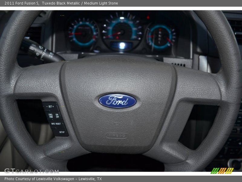 Tuxedo Black Metallic / Medium Light Stone 2011 Ford Fusion S