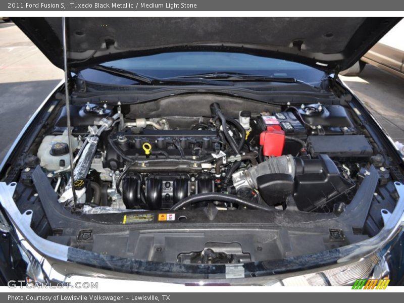 Tuxedo Black Metallic / Medium Light Stone 2011 Ford Fusion S